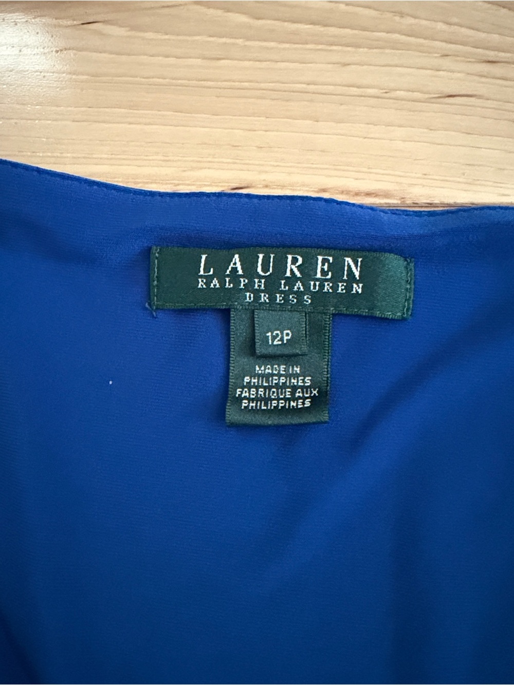 Ralph Lauren Royal Blue V-Neck Midi Dress - Picture 2 of 3